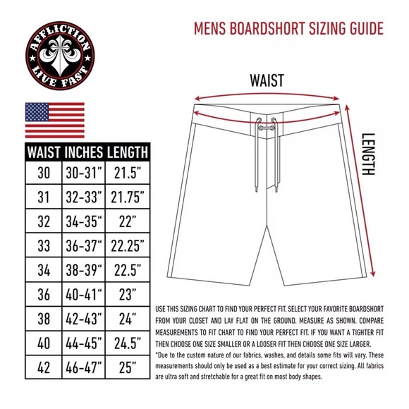 Affliction Men's Board-shorts JUSTICE Grey Swim Short - Picture 5 of 5